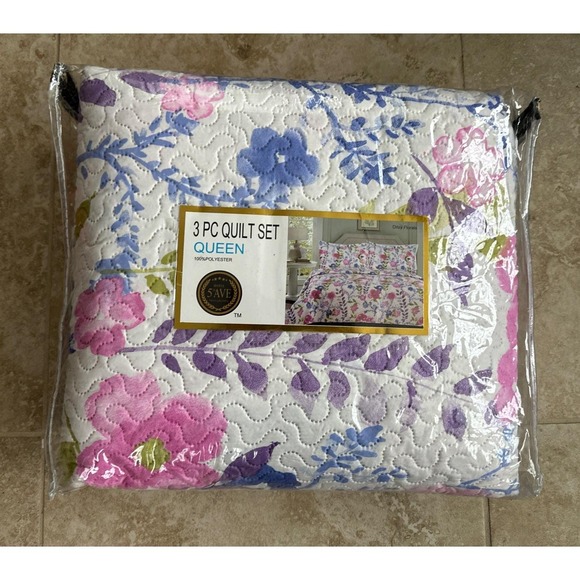 Spirit Linen Other - New Naples Collection Vintage Queen Sz Quilted Bedspread 2 Pillow Shams